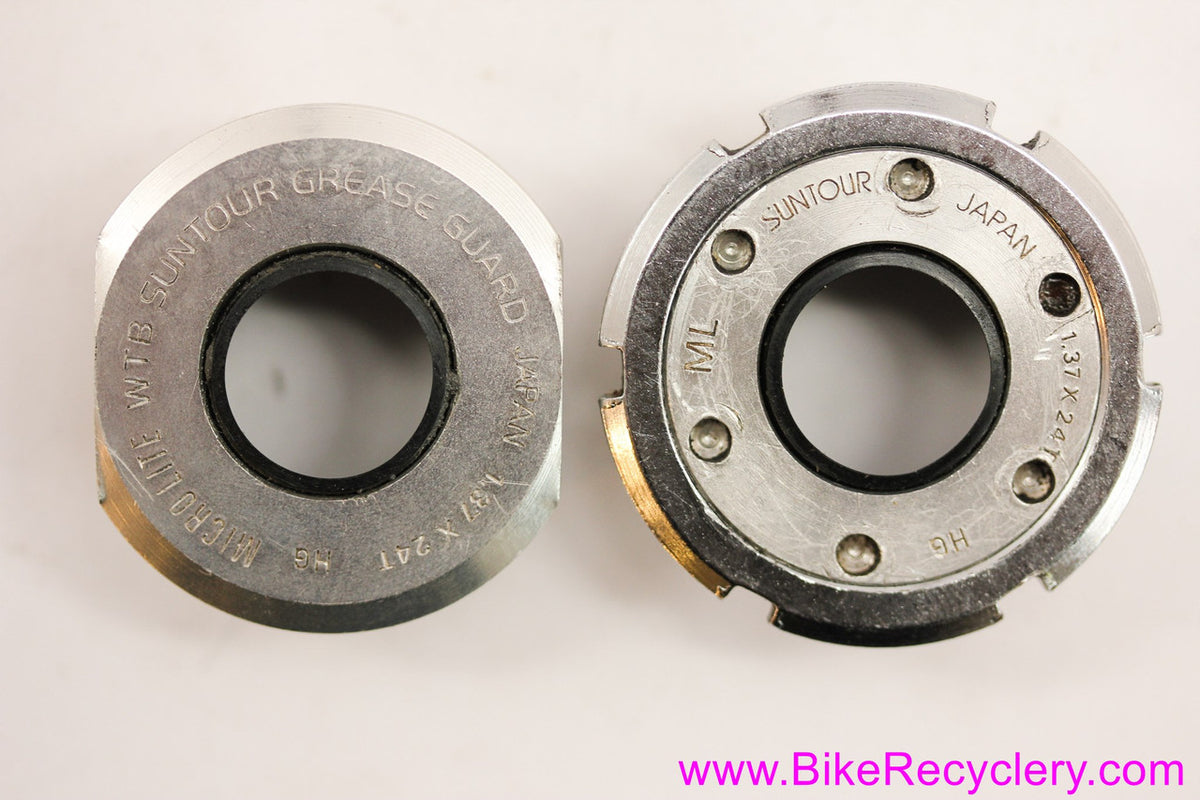 Suntour XC Pro BB-Sl10 MicroLite Bottom Bracket: 119mm x 73mm - Alloy Cups - For Microdrive Crank - WTB Grease Guard