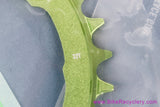 Race Face Single N/W Narrow-Wide 1x Chainring: 32t x 104mm - Green (New)