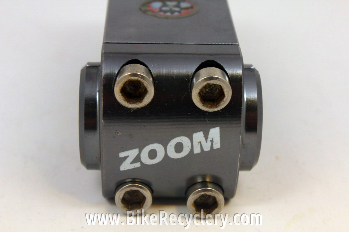 Zoom DH Stem: Threadless, 80mm x 25.4mm, CNC Pewter Ano