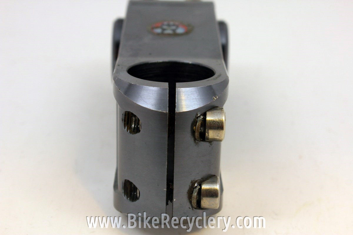 Zoom DH Stem: Threadless, 80mm x 25.4mm, CNC Pewter Ano