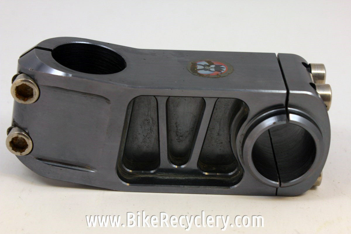 Zoom DH Stem: Threadless, 80mm x 25.4mm, CNC Pewter Ano