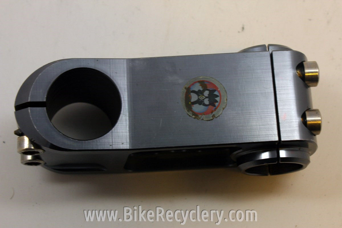 Zoom DH Stem: Threadless, 80mm x 25.4mm, CNC Pewter Ano