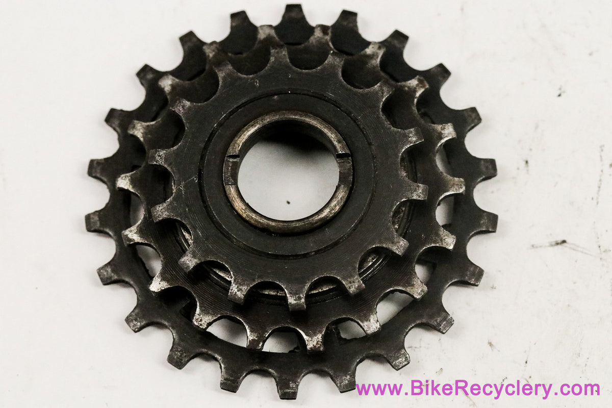 J. Moyne 3 Speed Freewheel: 14-22t - 1930's/1940's/1950's - French Threaded 34.7 mm x 1 mm