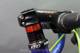 2007 Independent Fabrication Crown Jewel Road Bike: 56cm / 57cm, FULL Campagnolo Record 10sp, KCNC, King, Blue-Green-Yellow
