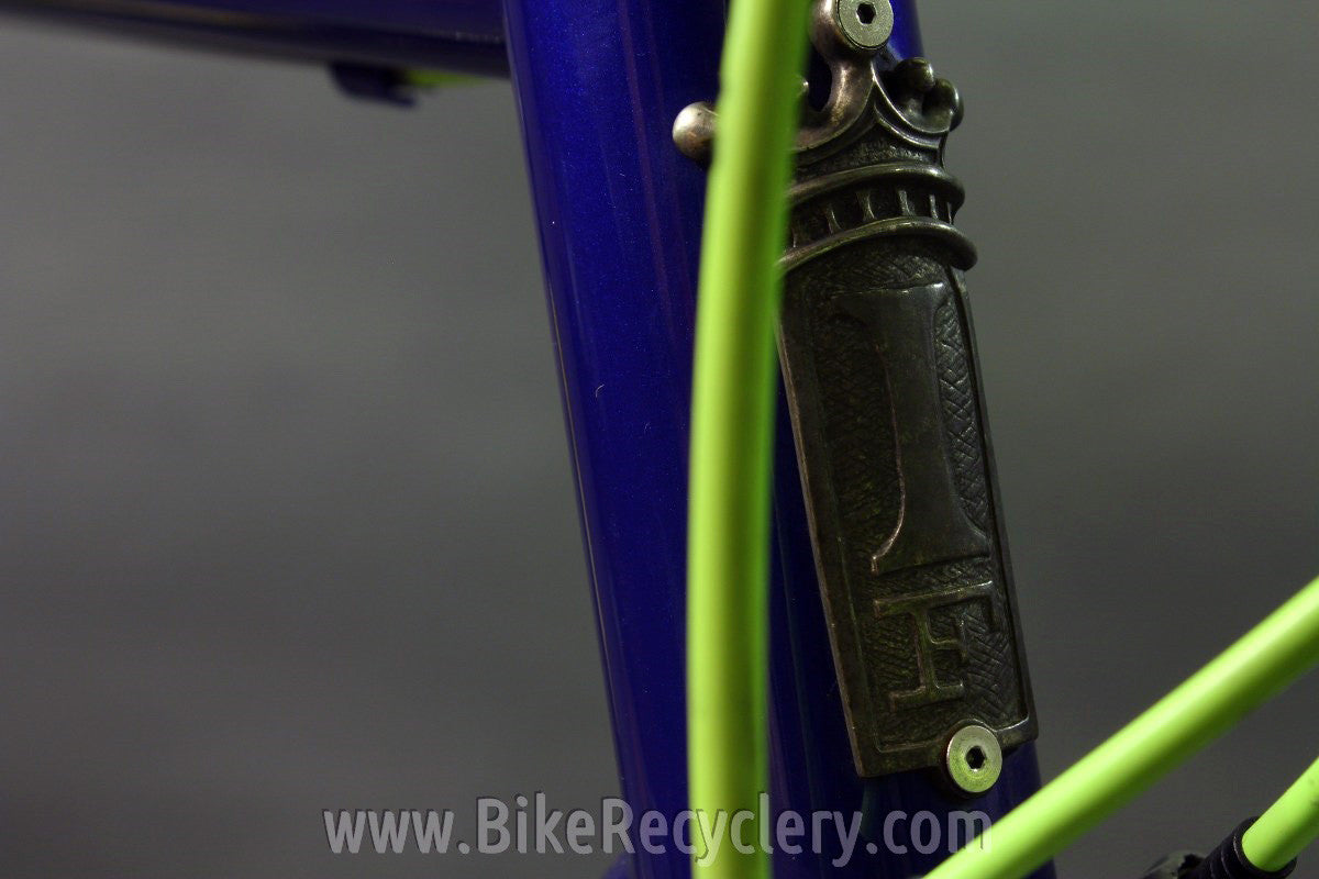 2007 Independent Fabrication Crown Jewel Road Bike: 56cm / 57cm, FULL Campagnolo Record 10sp, KCNC, King, Blue-Green-Yellow
