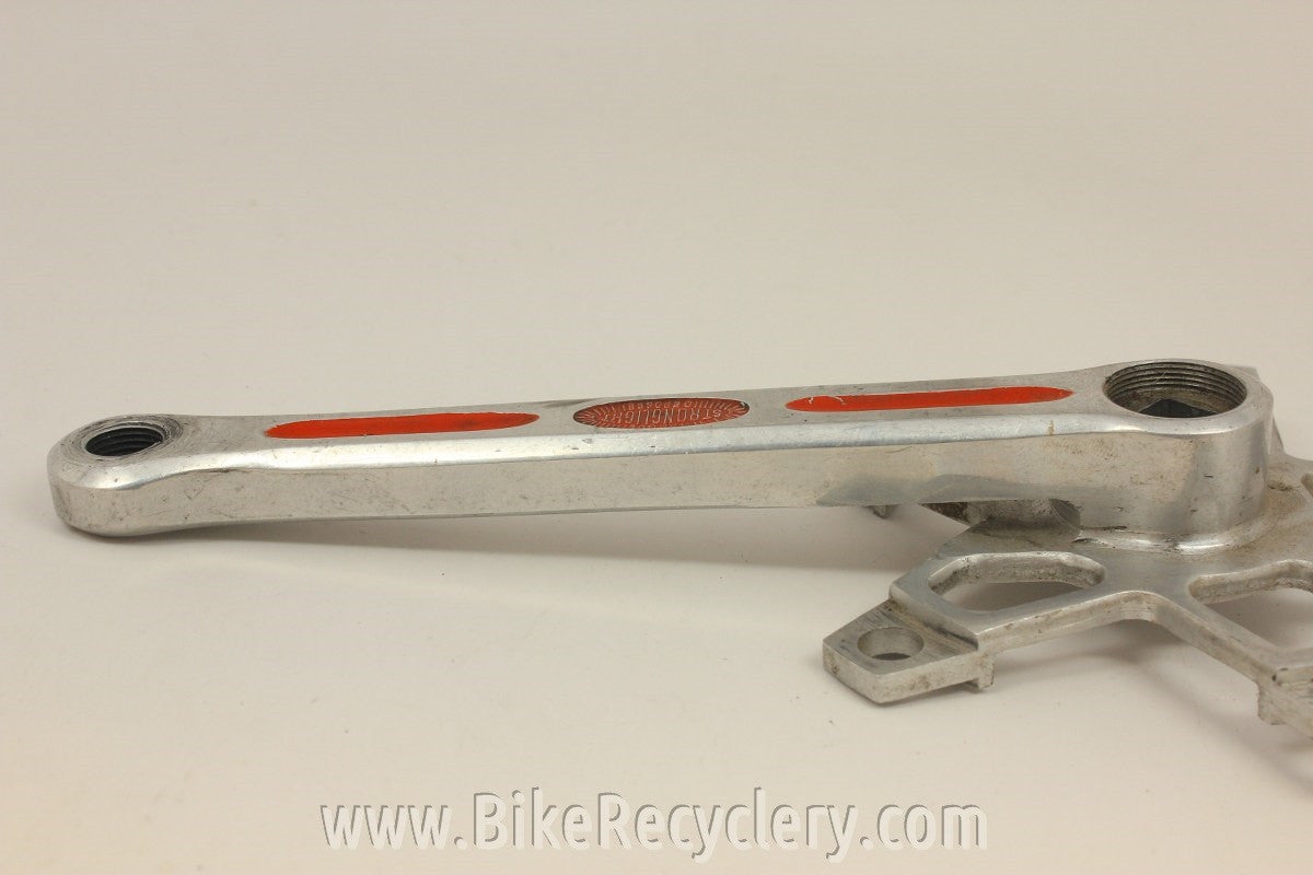 Stronglight 63 SC Drive-Side Crank Arm: 175mm, 122mm BCD, Red Flutes