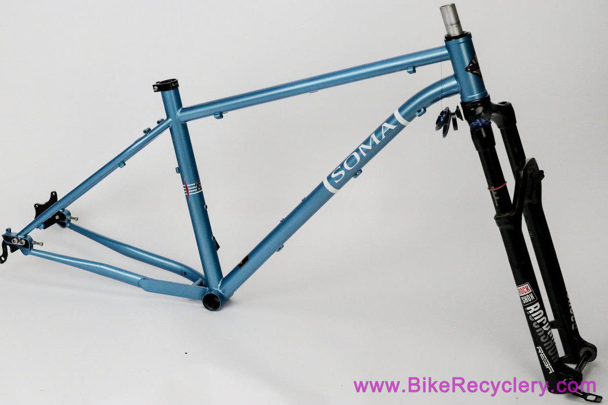 Soma Riff V1 Frame + Headset: Medium - Blue - 27.5" Hardtail (Near Mint, Fork Options Available)