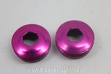 3DV Purple Anodized Crank Dust Caps: 1990's (MINT)