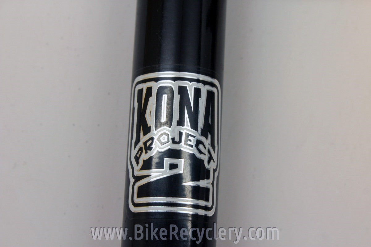 Kona Project 2 Rigid Fork: 1 1/8" Threadless, 26", Fender Eyelets, Black MTB