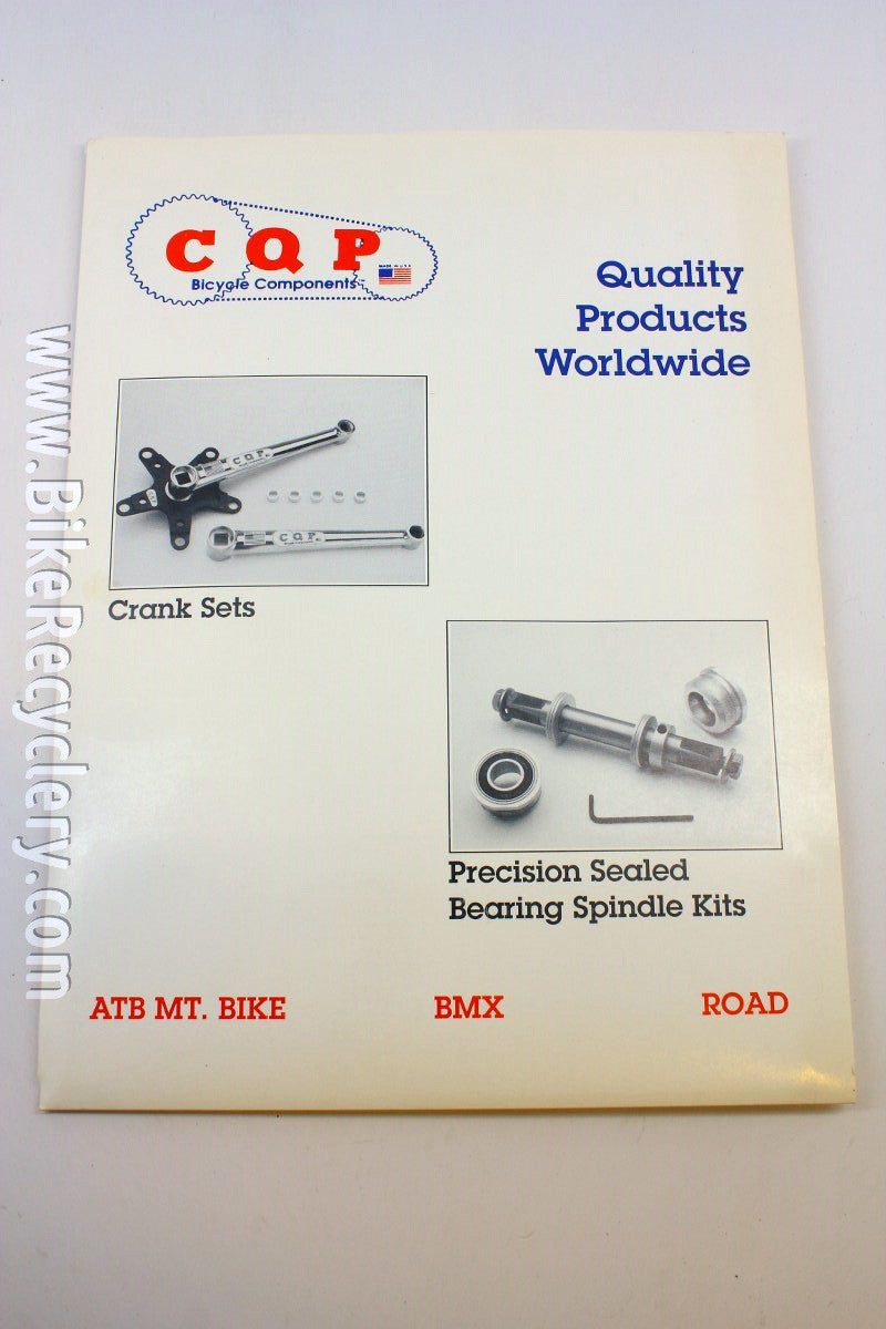1990's Cook Brothers Racing & C.Q.P Catalog, Gary Cook Business Card