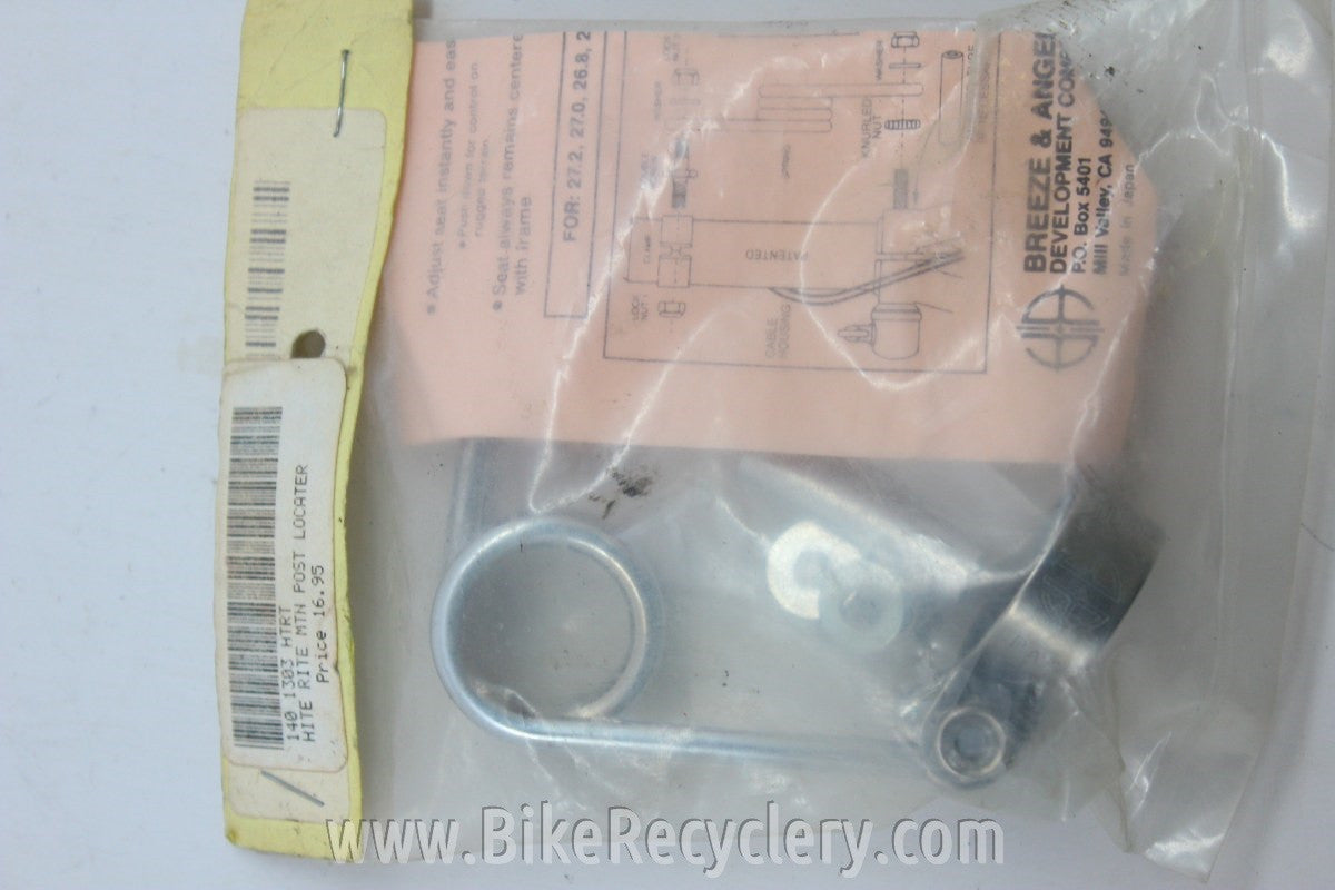 NIB/NOS Hite-Rite Saddle Dropper, Silver: Joe Murray, Mountain Biking History! World's 1st Dropper Post