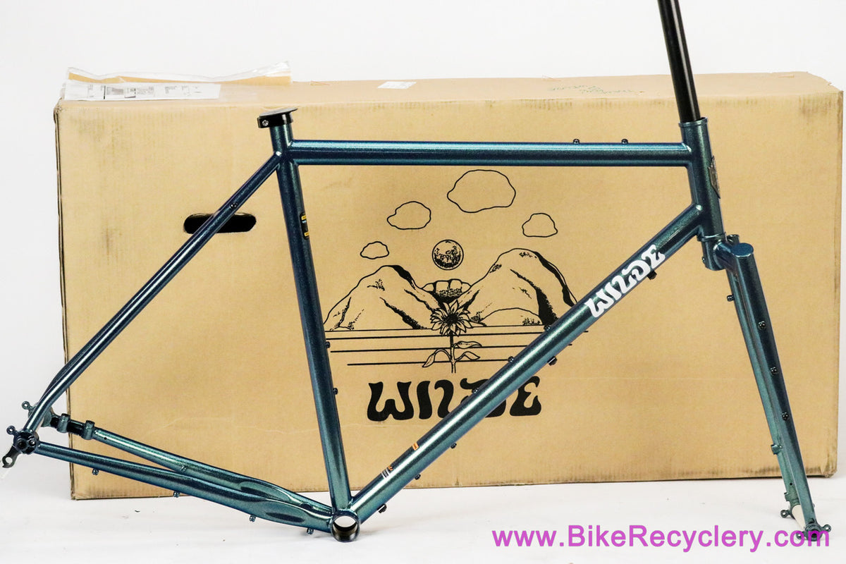 Wilde Rambler Gravel / Bikepacking Frameset: Large - Steel Fork - Iridescent Glitter Mermaid (NEW)