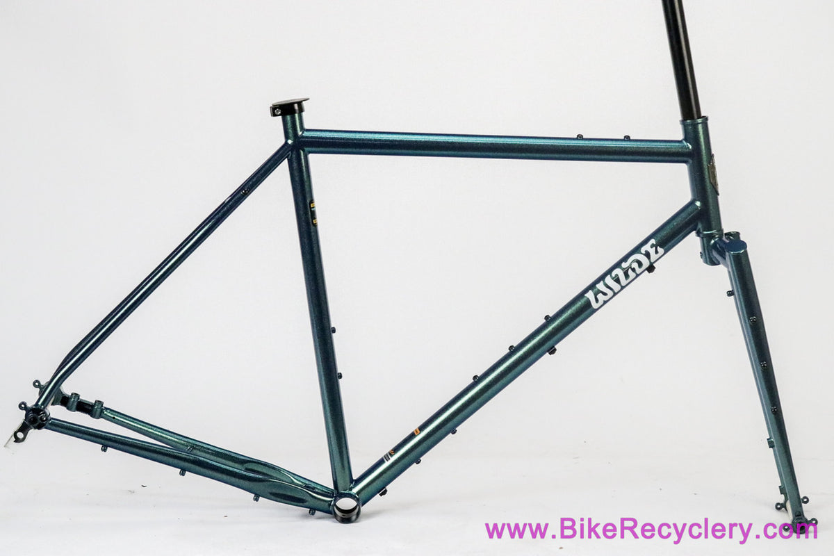 Wilde Rambler Gravel / Bikepacking Frameset: Large - Steel Fork - Iridescent Glitter Mermaid (NEW)