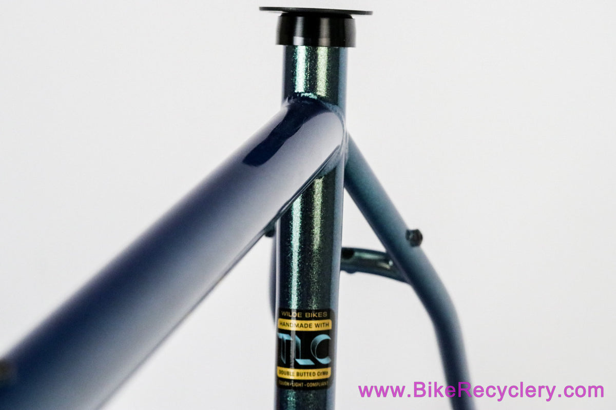 Wilde Rambler Gravel / Bikepacking Frameset: Large - Steel Fork - Iridescent Glitter Mermaid (NEW)