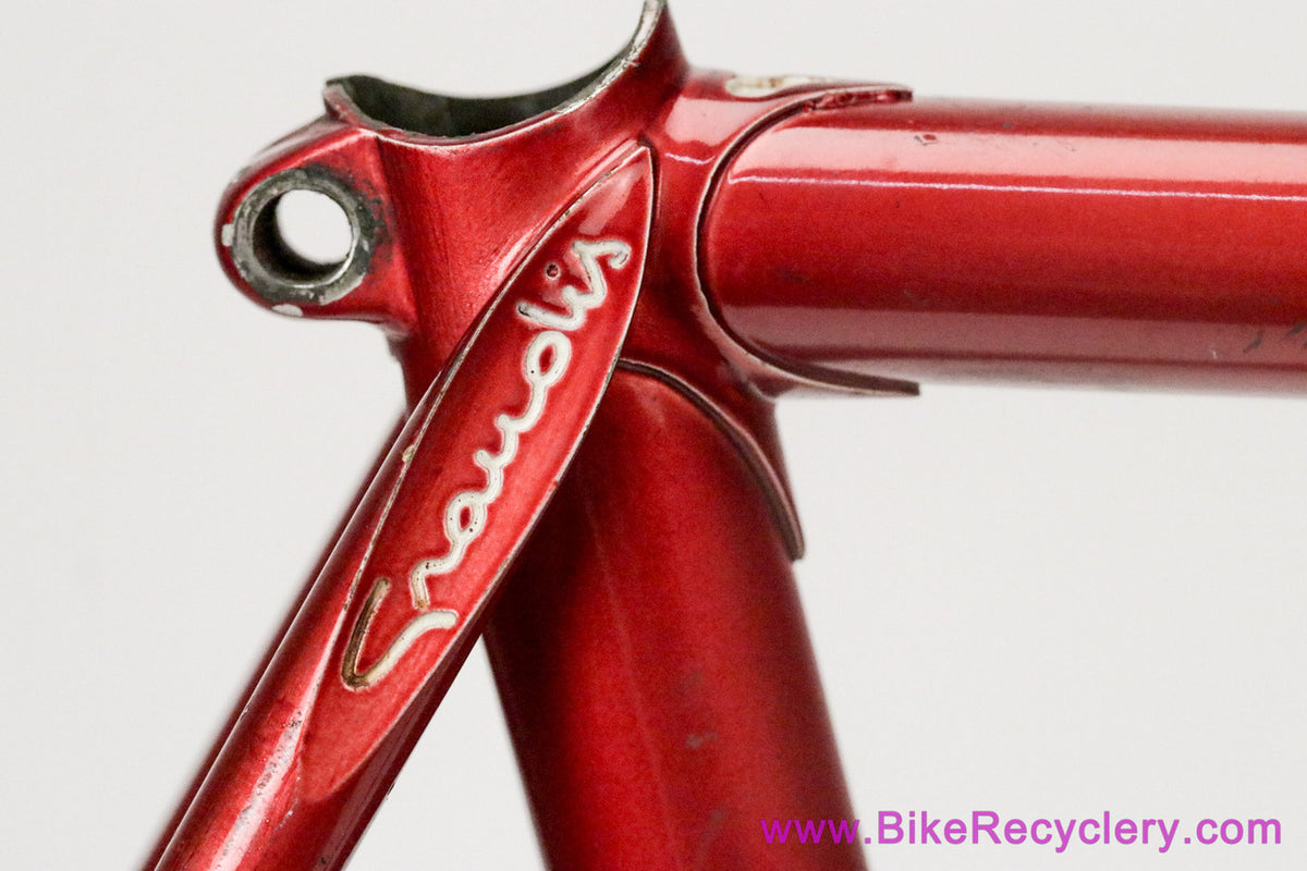 Grandis Special Campion Del Mondo Frameset: 56cm x 57.5cm - Columbus SL - OMAS Big Sliding Headset + Gipiemme BB - Red - Vintage ~1980 to 1983