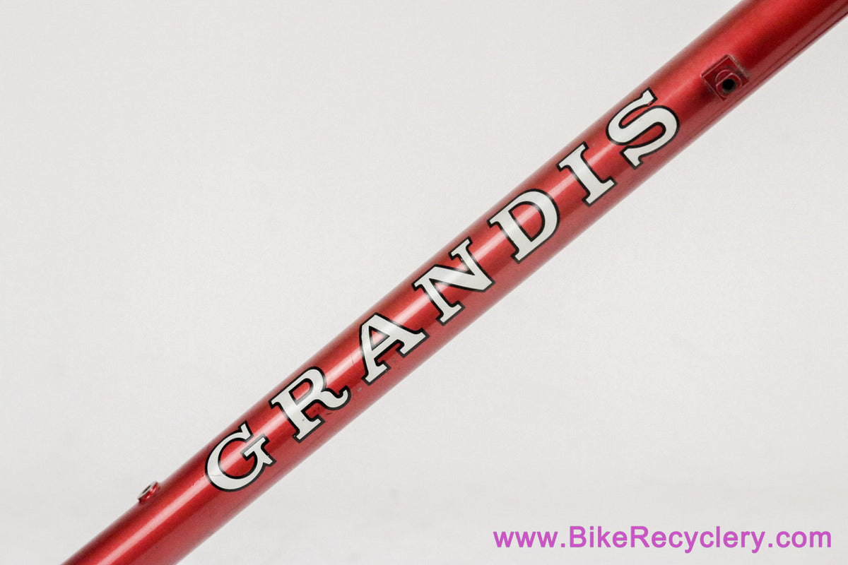 Grandis Special Campion Del Mondo Frameset: 56cm x 57.5cm - Columbus SL - OMAS Big Sliding Headset + Gipiemme BB - Red - Vintage ~1980 to 1983