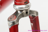 Grandis Special Campion Del Mondo Frameset: 56cm x 57.5cm - Columbus SL - OMAS Big Sliding Headset + Gipiemme BB - Red - Vintage ~1980 to 1983