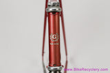 Grandis Special Campion Del Mondo Frameset: 56cm x 57.5cm - Columbus SL - OMAS Big Sliding Headset + Gipiemme BB - Red - Vintage ~1980 to 1983