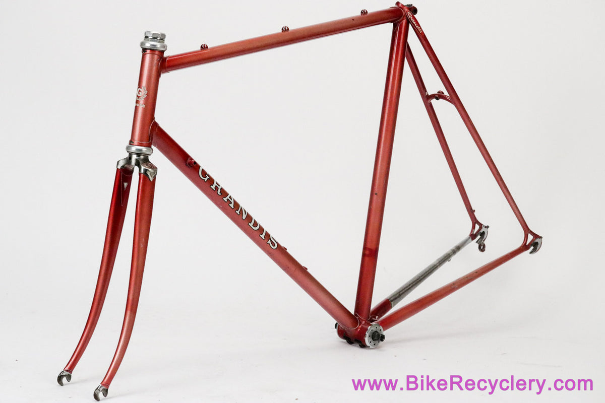 Grandis Special Campion Del Mondo Frameset: 56cm x 57.5cm - Columbus SL - OMAS Big Sliding Headset + Gipiemme BB - Red - Vintage ~1980 to 1983