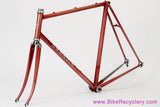Grandis Special Campion Del Mondo Frameset: 56cm x 57.5cm - Columbus SL - OMAS Big Sliding Headset + Gipiemme BB - Red - Vintage ~1980 to 1983