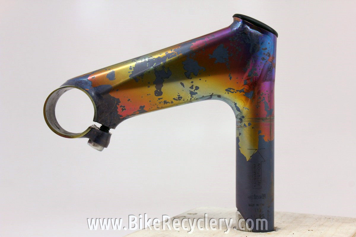 Cinelli Grammo Art Titanium Quill Stem: 110mm x 26.4mm, Colored, Top Cap EXC