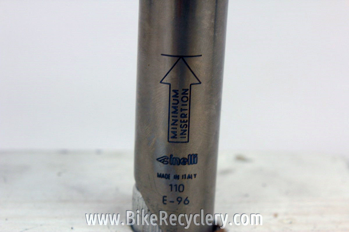Cinelli Grammo Titanium Quill Stem: 110mm x 26.4mm, Top Cap MINT