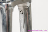 53cm Palo Alto BMZ Italian Road Frameset: 1980's - Columbus SL - Fancy De Rosa Lugs & Cutouts - Chrome Fork/Stays - Metallic Blue Original Paint