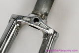 53cm Palo Alto BMZ Italian Road Frameset: 1980's - Columbus SL - Fancy De Rosa Lugs & Cutouts - Chrome Fork/Stays - Metallic Blue Original Paint