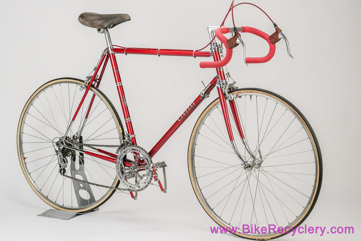57cm Cinelli Model B: Original Paint/Parts - Record - Stronglight - Universal - Nisi - Way Assauto - Unica-Nitor - Red