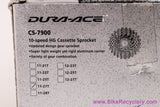 NIB/NOS Shimano Dura Ace CS-7900 10 Speed Cassette: 11-27t