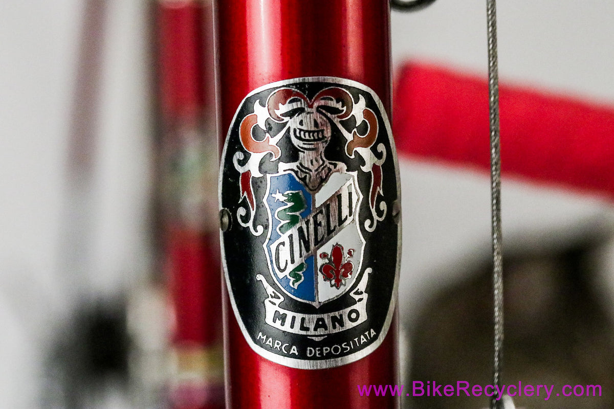 57cm Cinelli Model B: Original Paint/Parts - Record - Stronglight - Universal - Nisi - Way Assauto - Unica-Nitor - Red