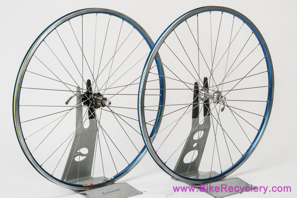 BLUE Ano Mavic Open Pro x Campagnolo Record/Chorus Wheelset: 700c x 32H - 9/10/11/12s (EXC+)