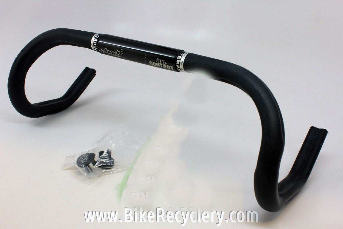 NOS Cinelli Diet Eubios Road Drop Handlebar: Black, 40cm (c-c), 26.4mm