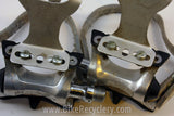 Suntour Cyclone Platform Pedals, MKS Clips & Leather Toe Straps