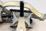 Suntour Cyclone Platform Pedals, MKS Clips & Leather Toe Straps