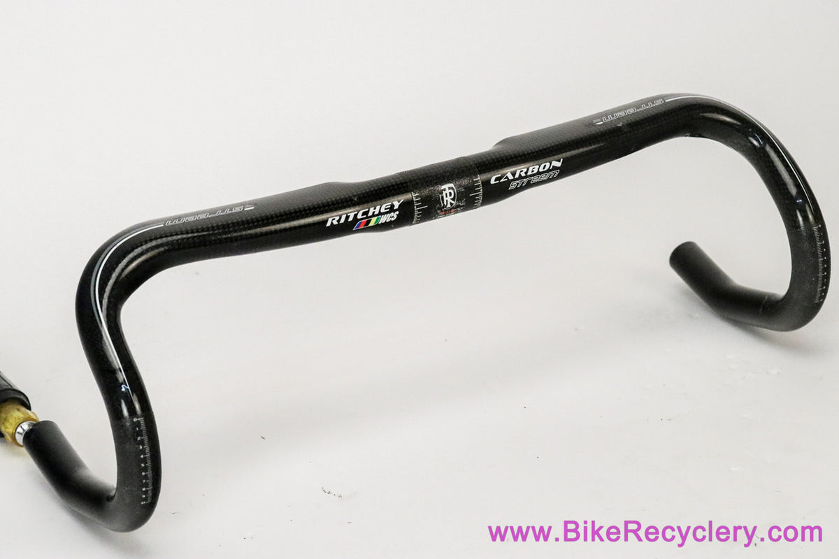 Ritchey WCS Carbon Streem Road Drop Handlebar: 44cm x 31.8mm - Aero Flat Top - Black (Near Mint)