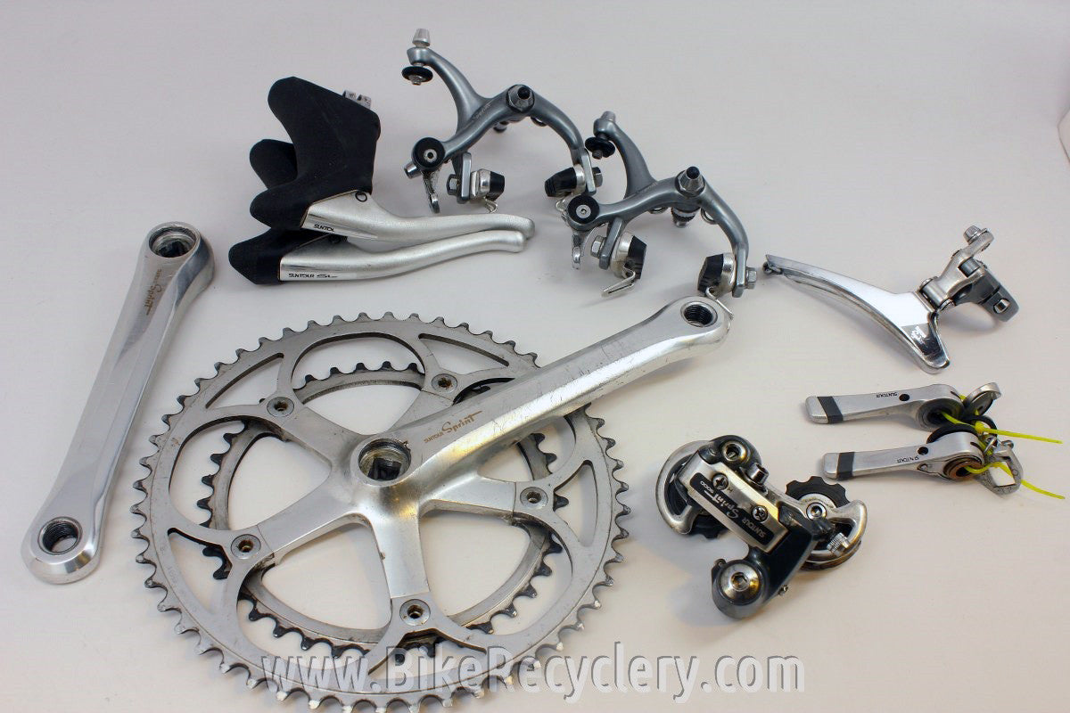 Vintage Suntour Sprint 9000 Groupset: Front/Rear Derailleurs, Indexed Shifters, Crank, Brakes/Levers