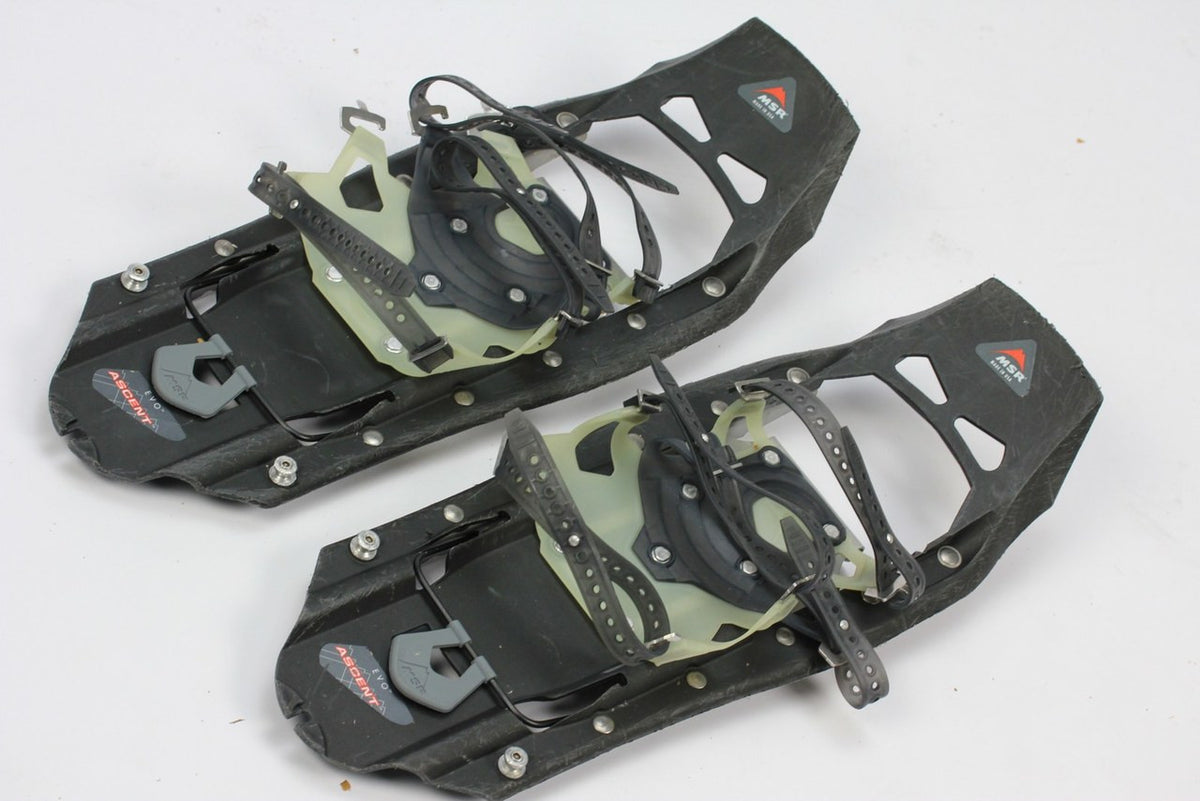 MSR Ascent Evo Snowshoes: Denali Grey - Climbing Bars - 22" (EXC+)