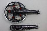 Cook Brothers Crankset: F-Series, Black w/ Red, 175mm 94/58mm 44/34/22t