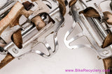 Lyotard Berthet MB-23 Pedals: 9/16" English - Med Clips Christophe D - Lapize Leather Straps