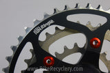 Cook Brothers Crankset: F-Series, Black w/ Red, 175mm 94/58mm 44/34/22t