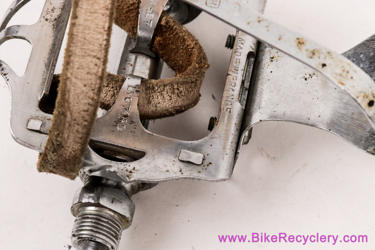 Lyotard Berthet MB-23 Pedals: 9/16" English - Med Clips Christophe D - Lapize Leather Straps