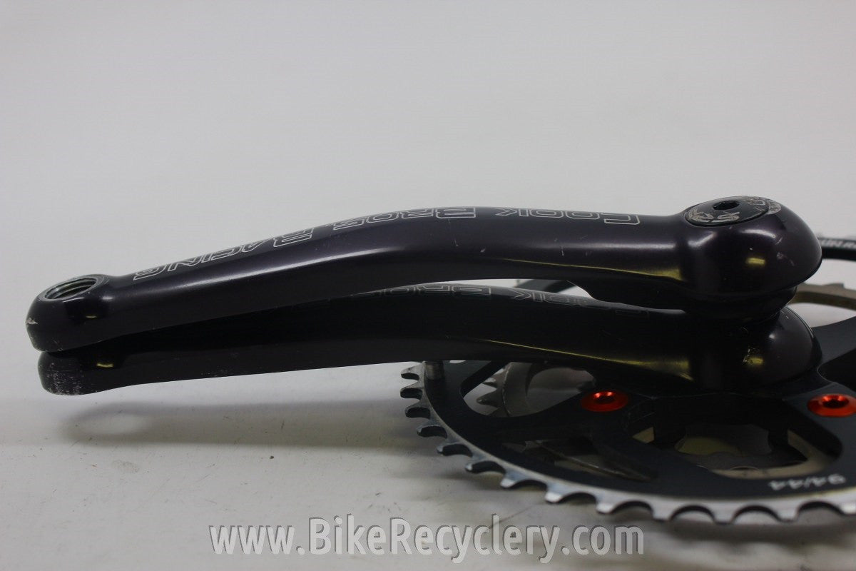 Cook Brothers Crankset: F-Series, Black w/ Red, 175mm 94/58mm 44/34/22t