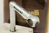 NIB/NOS Bianchi Pantograph Cinelli XA Quill Stem: 115mm x 26.4mm - Silver + Blue
