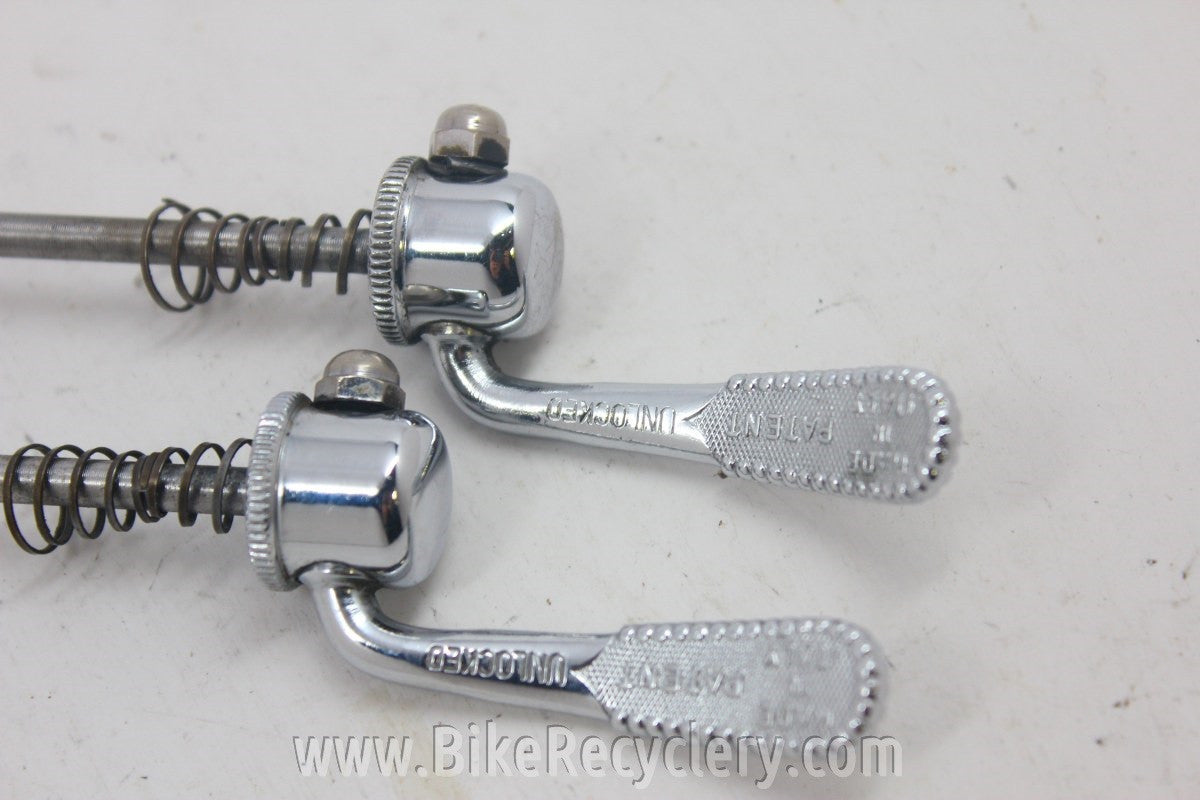 Campagnolo Nuovo / Super Record Quick Release Skewer Set Near MINT