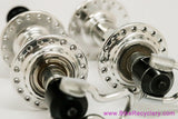 NIB/NOS Weyless Hubset w/ QR Skewers: 36H - 1970's - Mirror Polish