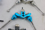 Anodized Hardware Lot: Odyssey Straddle Rod, Cantilever Cable Stop, Cable Guide Blue Black Silver