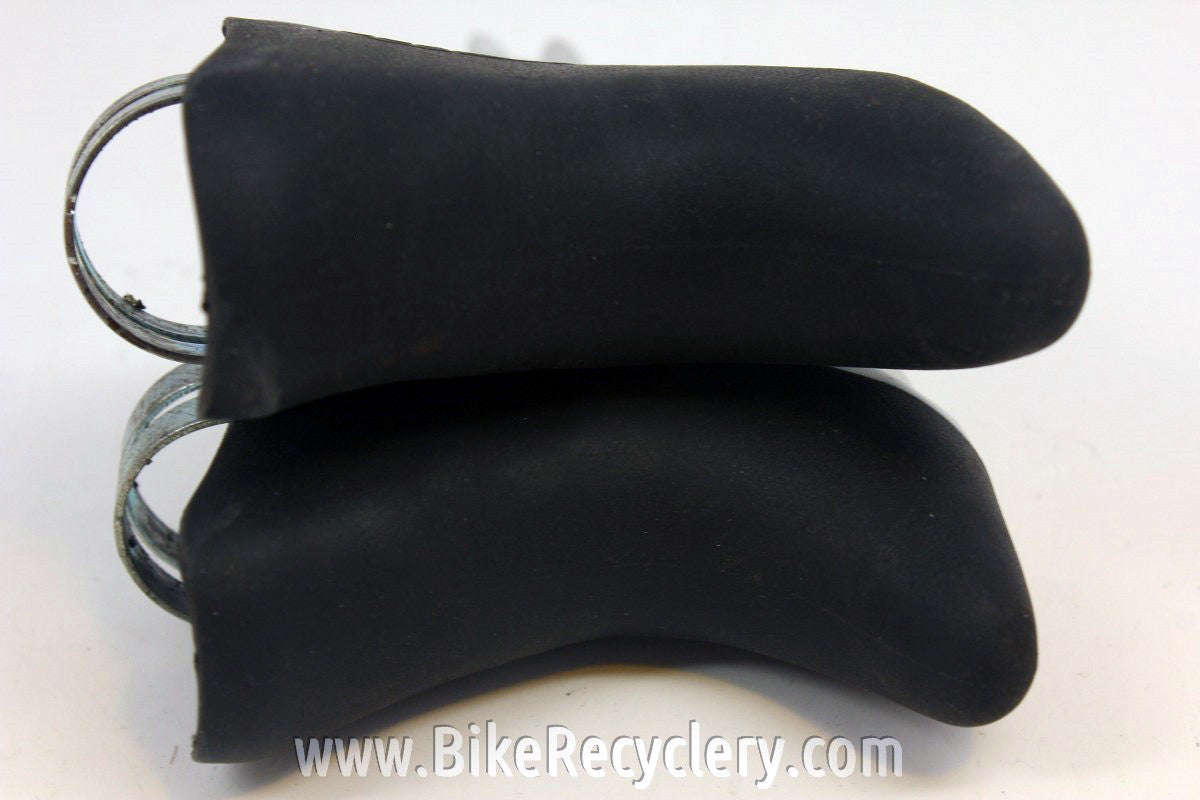 Shimano BL-R400 Super SLR Brake Levers: Aero, Black Hoods, Polished