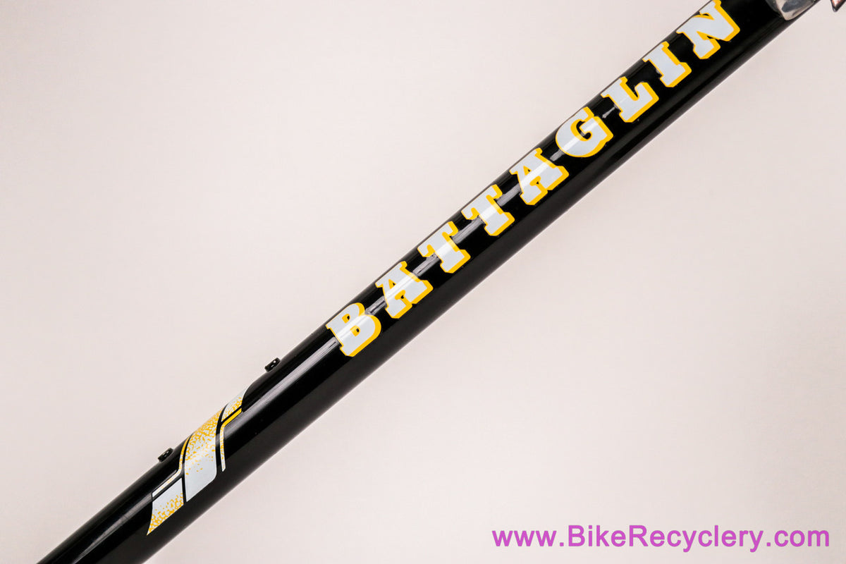 1990's Battaglin SL Steel Frameset: 58cm  - 130mm - Black - Chrome Fork/Stay