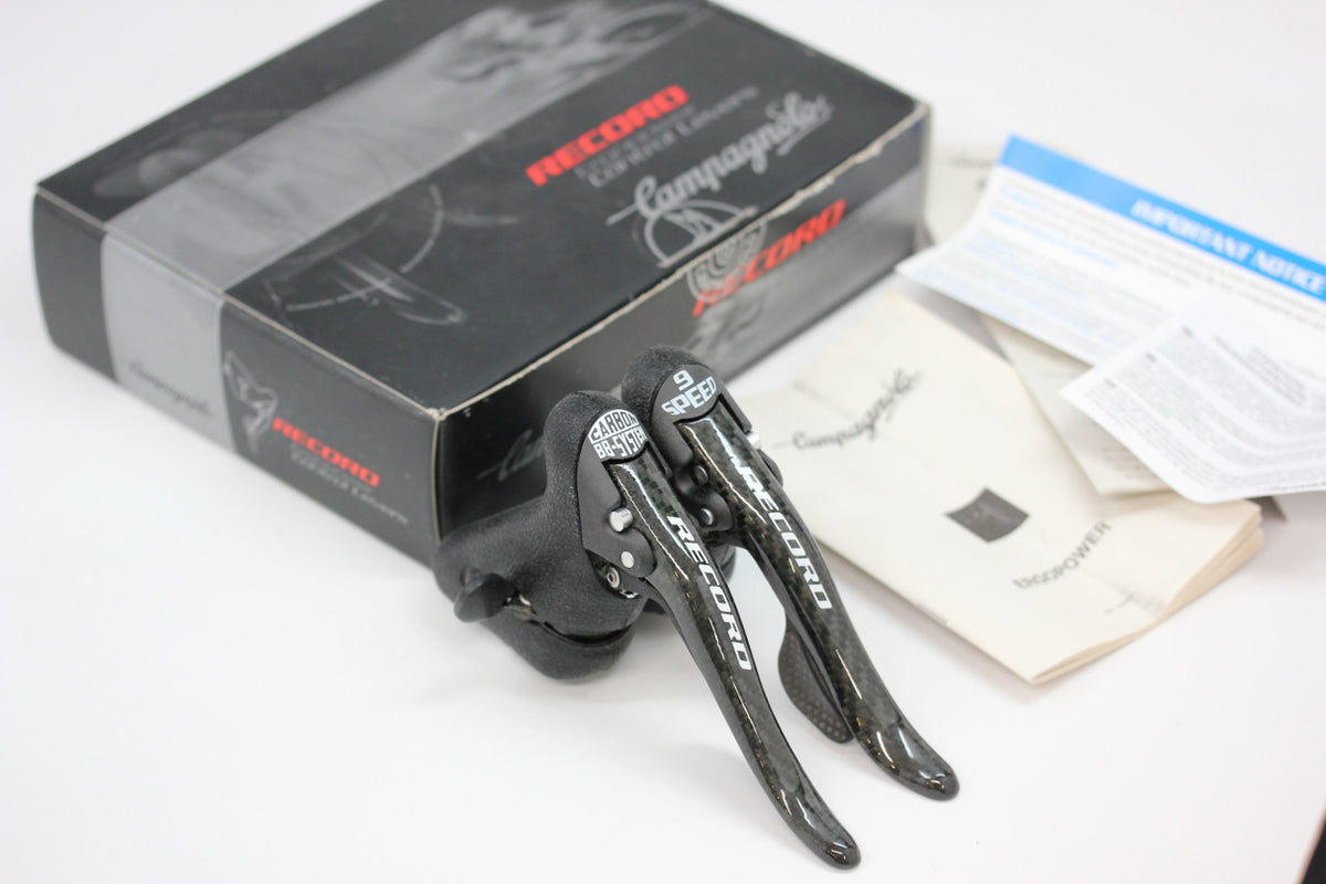 NIB/NOS Campagnolo Record Ti 9s Carbon BB System Ergo Power Shifters: Triple/Double
